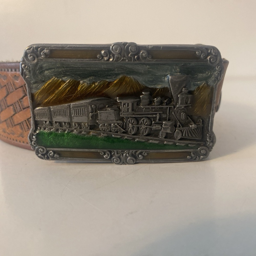 Siskiyou Buckle Co. Vintage Railroad Train Belt Buckle 1984 Model A-29